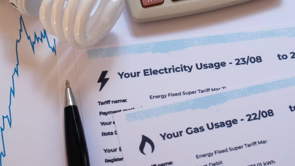 Energy bills and pen